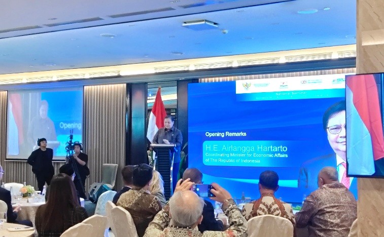 Airlangga Targetkan Pertumbuhan Ekonomi 6,7 Persen Demi Jadi Negara Maju di 2045. (Foto: Nasywa/ IDX Channel)