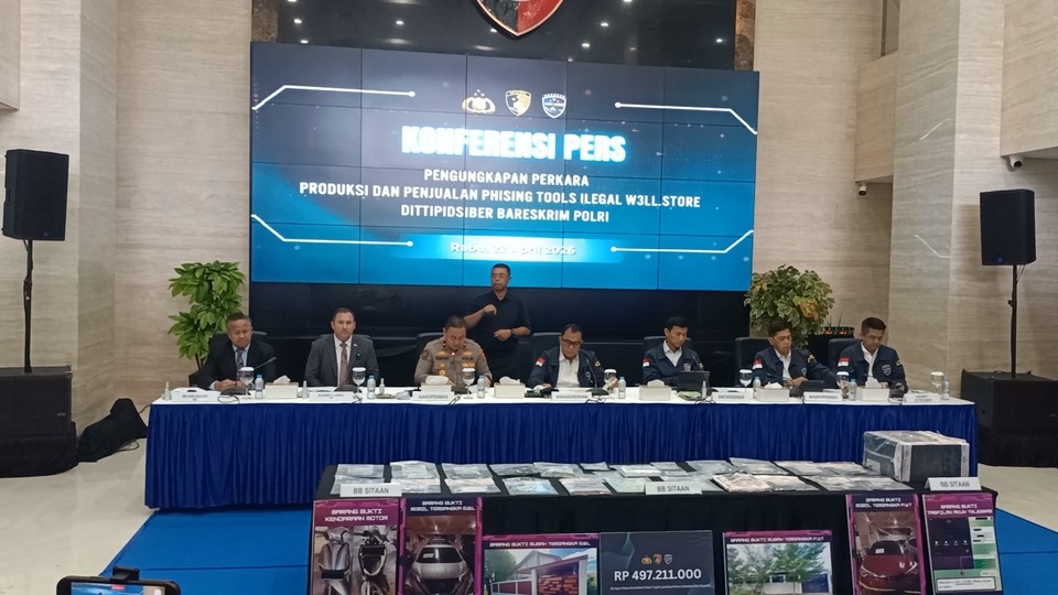 Bareskrim Ungkap Modus Penjualan Alat Phishing yang Rugikan Korban Lintas Negara Rp350 Miliar. (Foto: MNC Media)