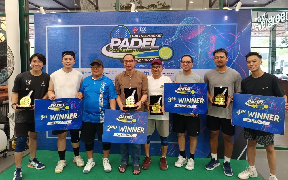 IDX Channel Capital Market Padel Competition: BCA Juara, Bank Raya Runner Up (Rohman Wibowo/IDXChannel)