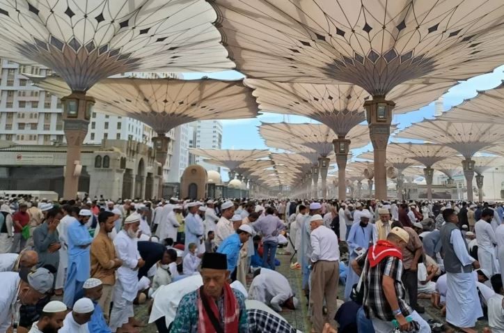72 Kloter Berangkat, 17.747 Jamaah Haji Tiba di Madinah (Foto: iNews Media Group)