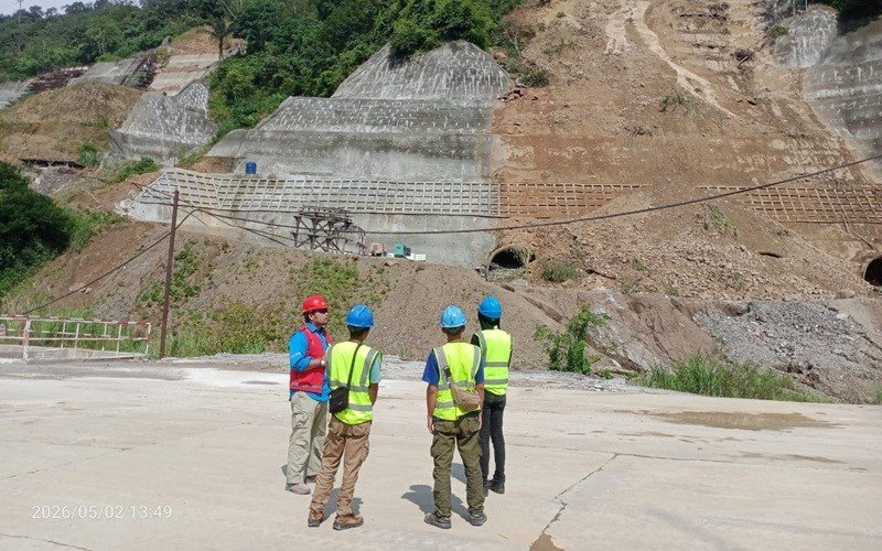 Pembangkit Listrik Tenaga Air (PLTA) Upper Cisokan yang berlokasi di Kecamatan Rongga, Kabupaten Bandung Barat, Jawa Barat, longsor. (Foto: Dok. PLN)