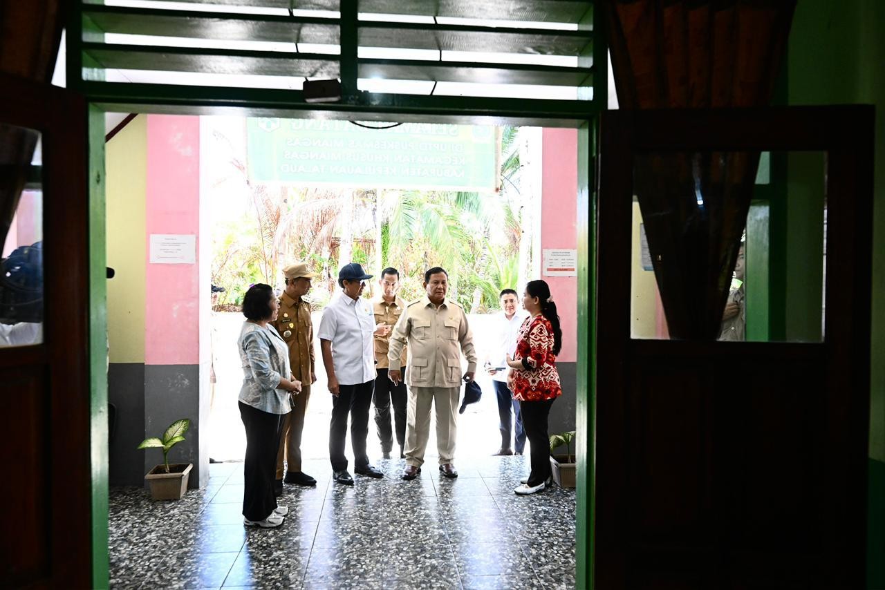 Puskesmas Miangas Belum Direnovasi Sejak Era Soeharto, Prabowo Janji Perbaiki Segera. (Foto: iNews Media Group)