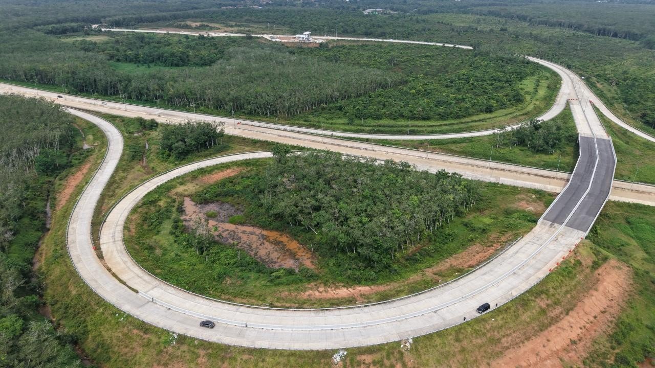 Progres Konstruksi Jalan Tol Palembang-Betung Tembus 81,99 Persen. (Foto Istimewa)