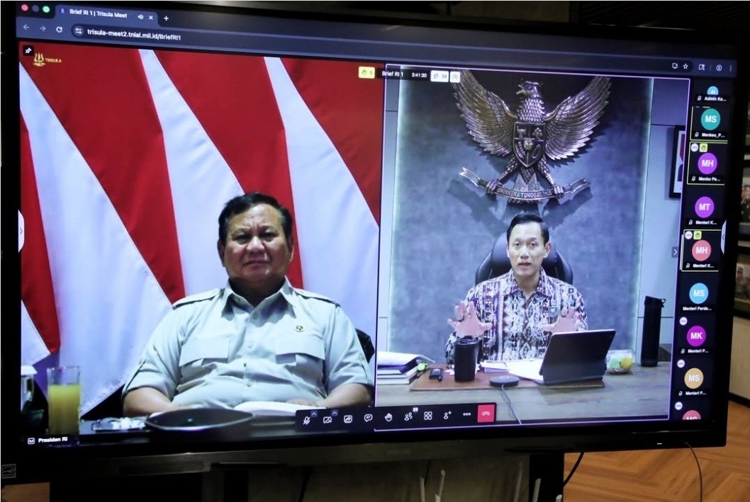AHY Lapor Prabowo soal Penyelamatan Pantura Jawa-Jaringan Kereta Api Nasional. (Foto Istimewa)