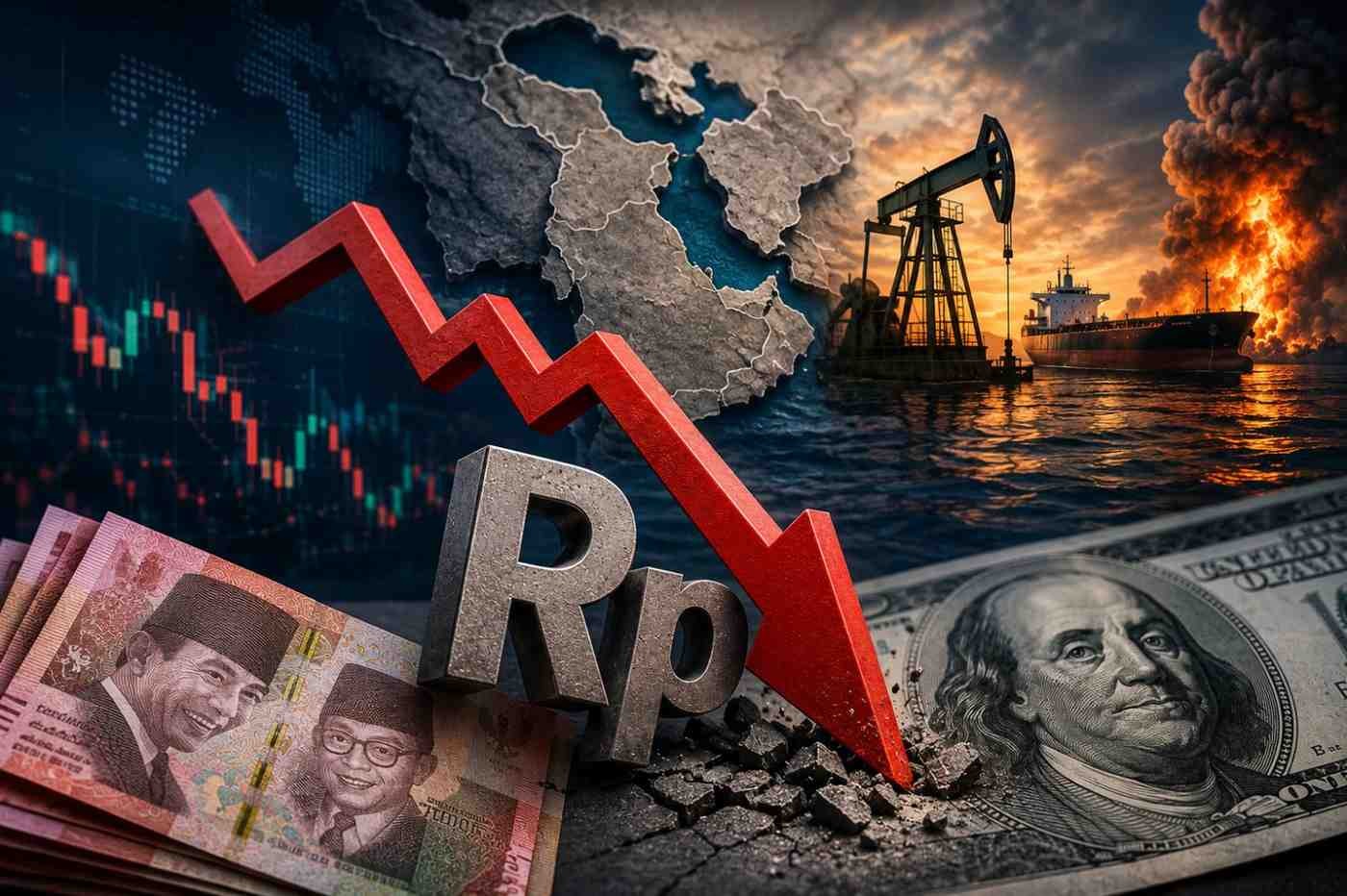 Konflik Timur Tengah Memanas, Rupiah di Pasar NDF Terdepresiasi ke Rp17.527 per USD. (Foto: Ilustrasi)