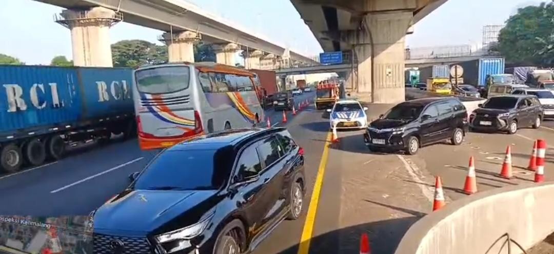 Tol Jakarta-Cikampek Diberlakukan Contraflow Pagi Ini, Imbas Pengerjaan Pemeliharaan Jalan (FOTO:Dok Ist)
