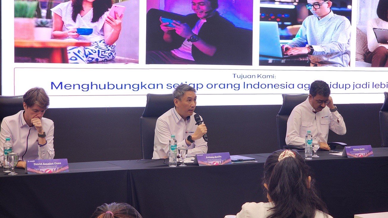 XLSMART (EXCL) Absen Bagi Dividen Tahun Buku 2025, Ini Alasannya. (Foto Iqbal Dwi/IMG)