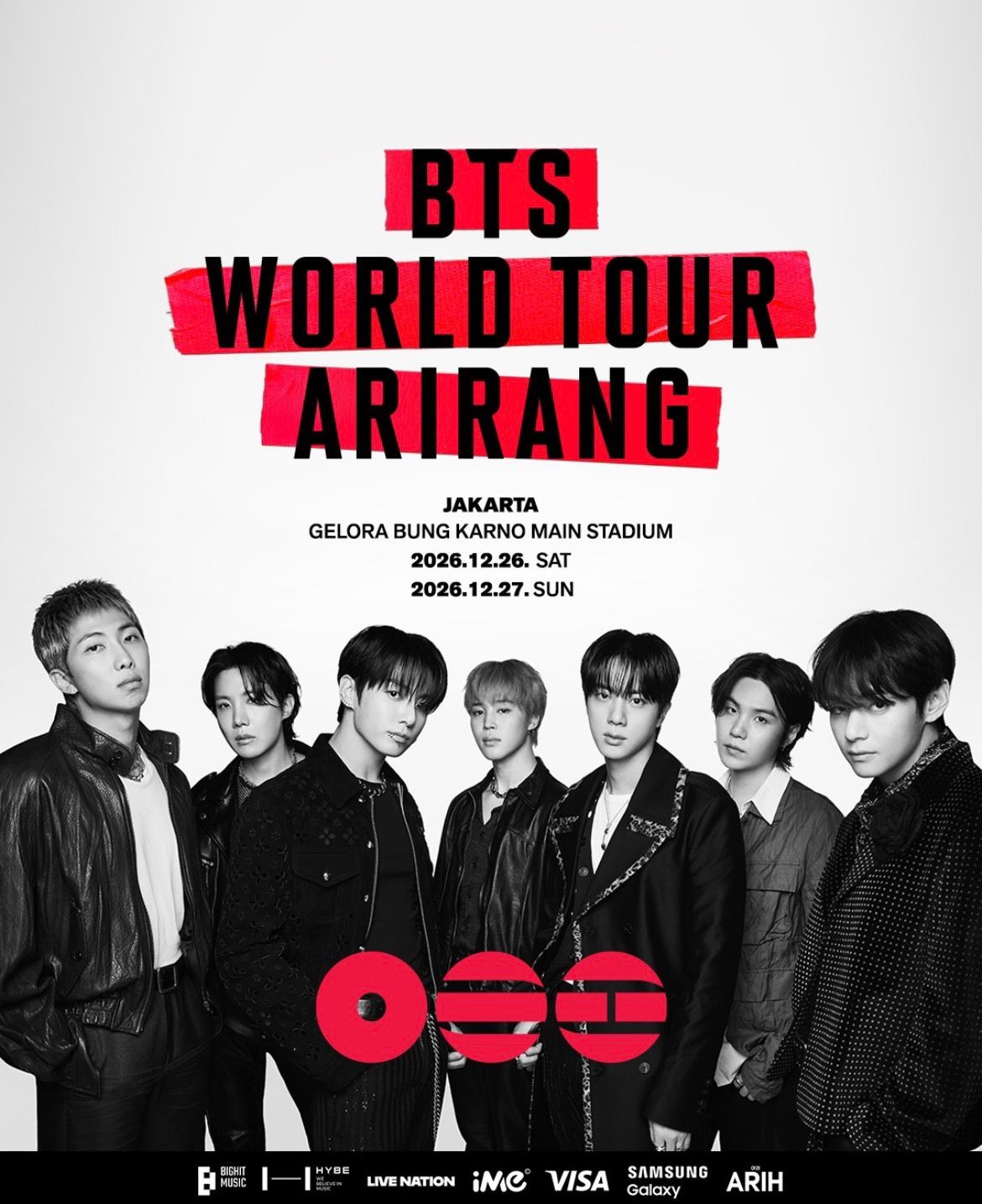 Harga Tiket Konser BTS World Tour Arirang Jakarta, Pertunjukan 2 Hari, Termurah Rp1,8 Juta. (Foto: Ime Indonesia)