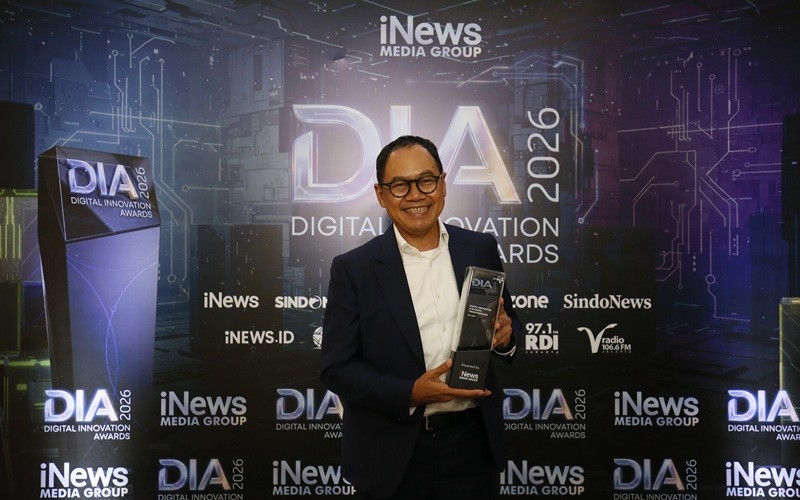 PT Bank Pembangunan Daerah Jawa Timur Tbk atau Bank Jatim (BJTM) meraih penghargaan Digital Innovation Awards (DIA) 2026. (Foto: iNews Media/Aldhi Chandra)