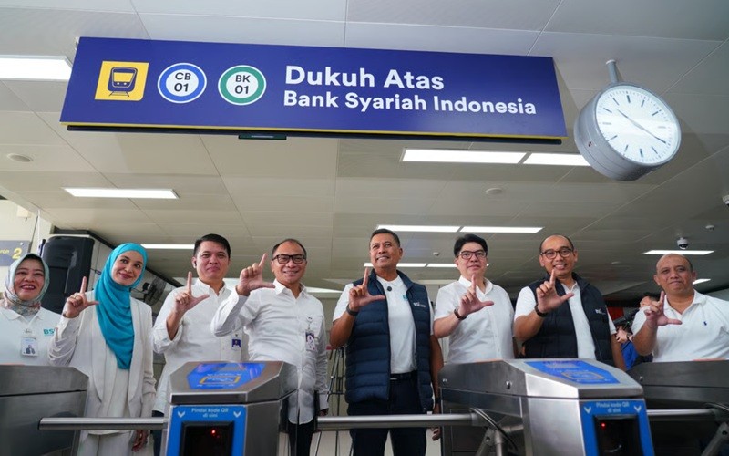 PT Bank Syariah Indonesia (Persero) Tbk atau BSI (BRIS) membeli hak penamaan (naming rights) Stasiun LRT Dukuh Atas Bank Syariah Indonesia. (Foto: Ist)