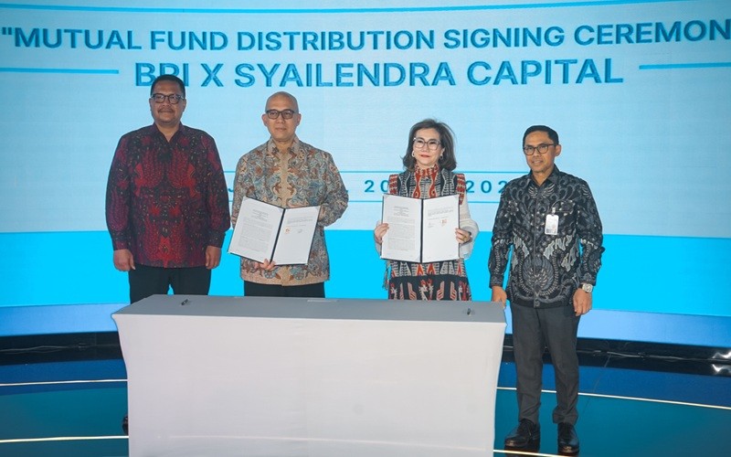 PT Bank Rakyat Indonesia (Persero) Tbk atau BRI (BBRI) resmi menjalin kerja sama strategis dengan Syailendra Capital. (Foto: Ist)
