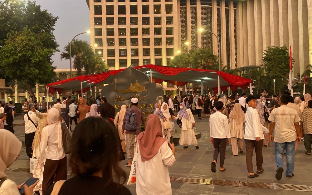 Salat Iduladha, Ribuan Jamaah Mulai Padati Masjid Istiqlal