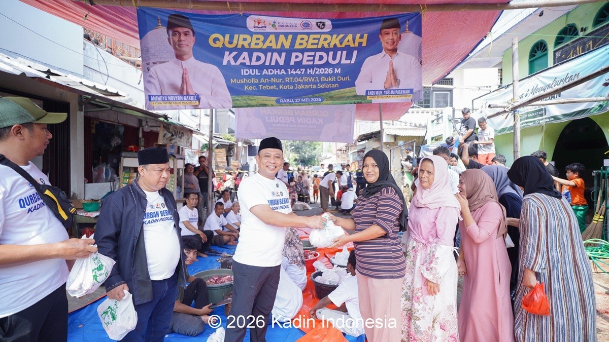 Kadin Salurkan 12 Hewan Kurban, Distribusikan 300 Kupon Daging ke Masyarakat. (Foto Istimewa)