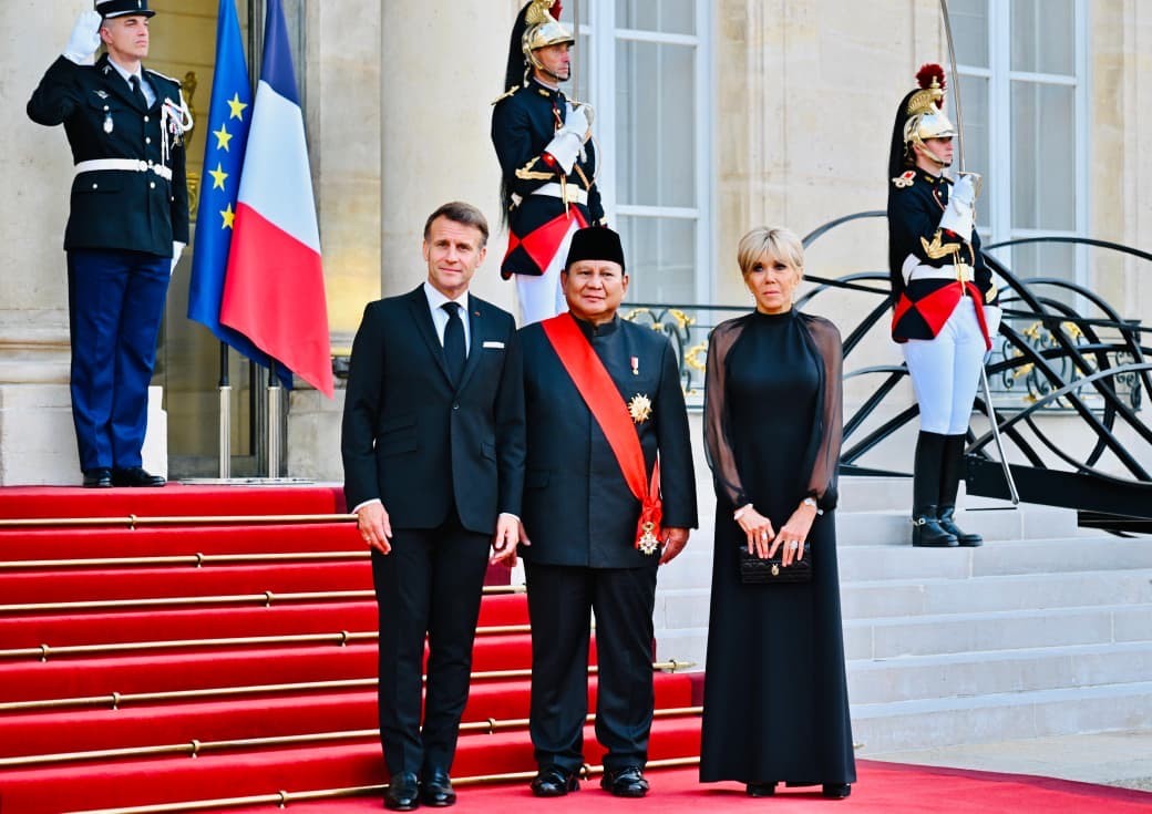 Momen Prabowo Hadiri Jamuan Santap Malam di Istana Élysée Paris (FOTO:Dok BPMI Setpres)
