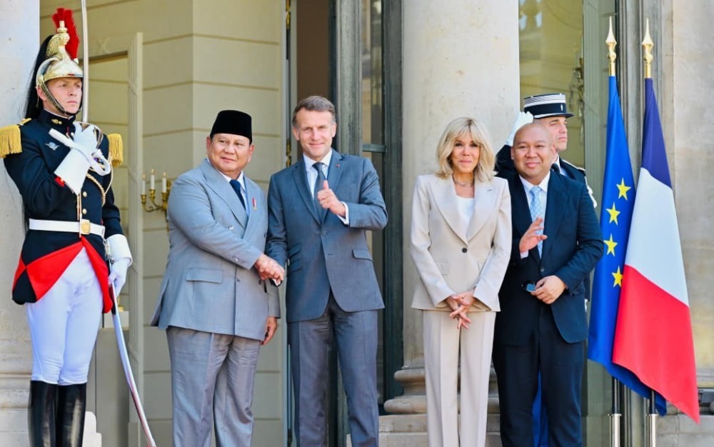 Macron Puji Prabowo dalam Mendukung Perdamaian Timur Tengah dan Palestina