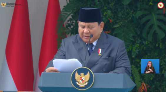 Prabowo Sebut Pembangunan Ekonomi Harus Sejalan dengan Pancasila, Ini 6 Poin Pentingnya. (Foto: YouTube/BPIP)