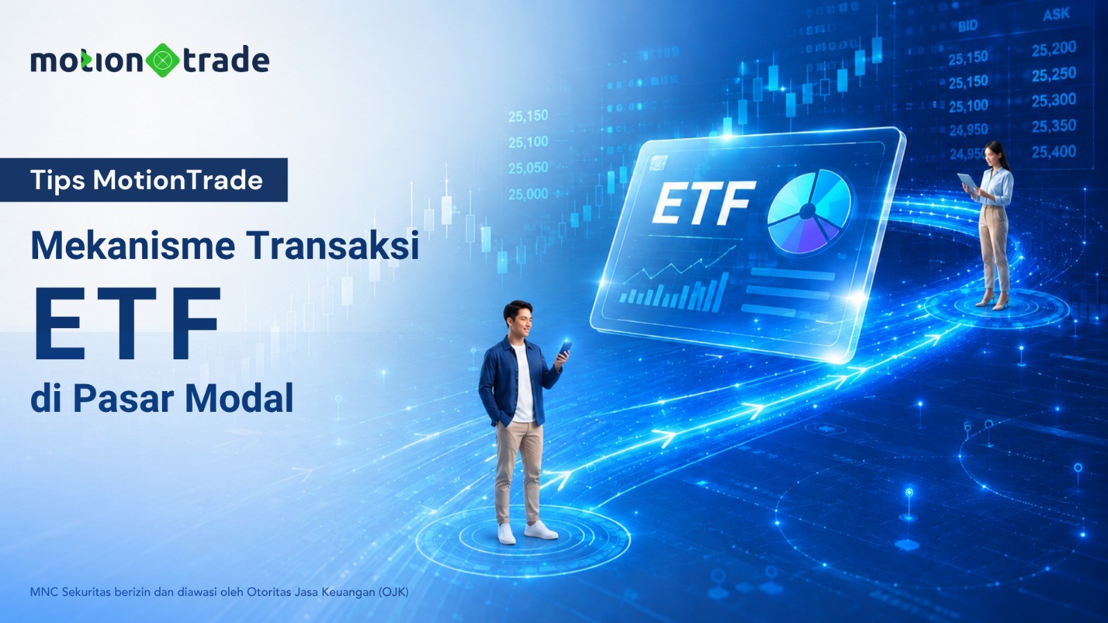 Tips MotionTrade: Begini Mekanisme Transaksi ETF di Pasar Modal. (Foto: Doc MotionTrade)