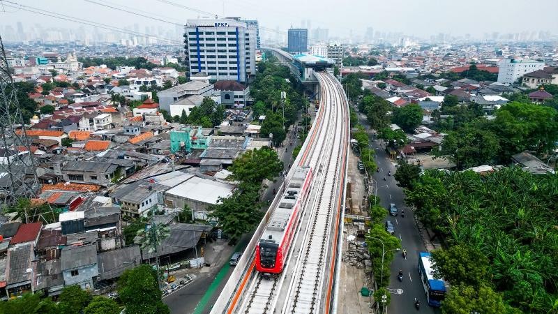 Waskita Karya (WSKT) Kebut Pembangunan LRT Jakarta Fase 1B, Progres 93,07 Persen (Foto: dok WSKT)