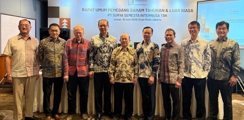 PT Surya Semesta Internusa Tbk (SSIA) membagikan dividen kepada pemegang saham meski perusahaan mencatatkan kerugian untuk tahun buku 2025. (Foto: Ist)