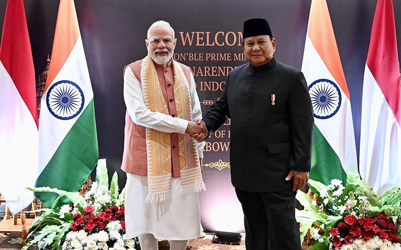 Presiden RI, Prabowo Subianto bersama PM India, Narendra Modi dijadwalkan meresmikan proyek konservasi dan restorasi Candi Prambanan. (Foto: Dok. Setneg)