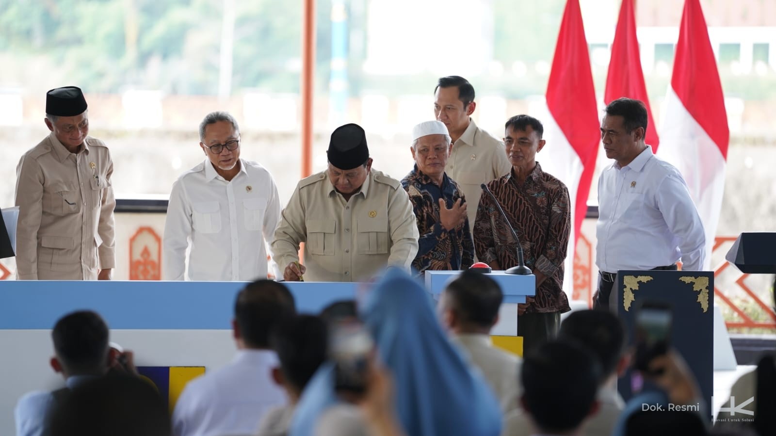 Diresmikan Prabowo, Bendungan Meninting Garapan Hutama Karya Jadi Pusat Peresmian 5 Bendungan (FOTO:Dok Ist)