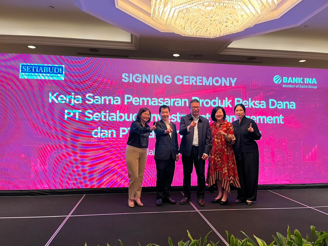 Perkuat Layanan Wealth Management, Bank INA (BINA) Jalin Kerja Sama dengan Setiabudi IM. (Foto: BINA)