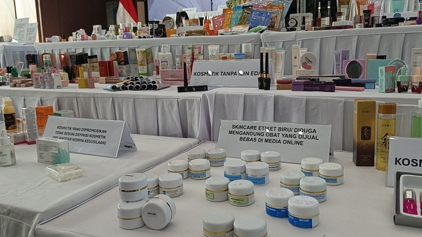 Temuan Kosmetik Ilegal Meningkat 10 Kali Lipat secara Tahunan, Terbanyak di Tangerang. (Foto: Istimewa)