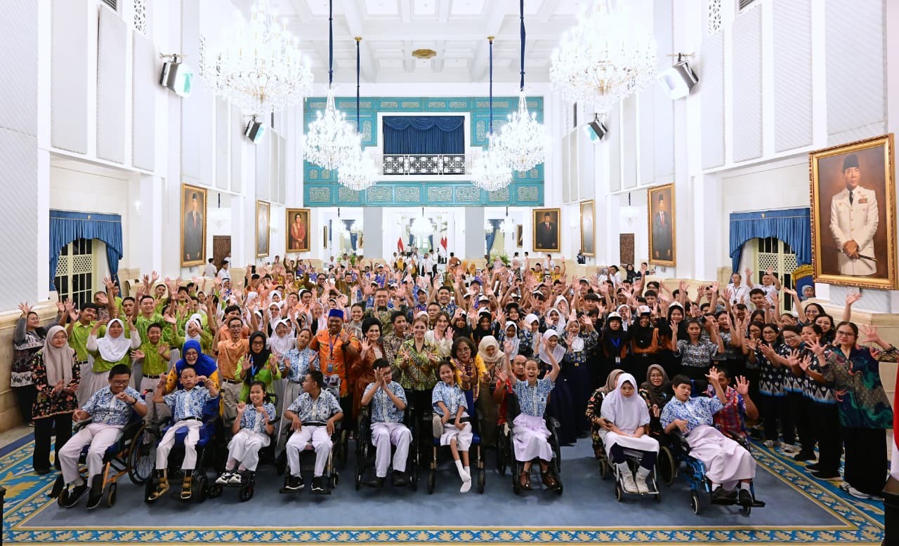 Melihat Antusiasme Siswa Disabilitas Wujudkan Mimpi Kunjungi Istana Kepresidenan. (Foto: Sekretariat Kepresidenan)