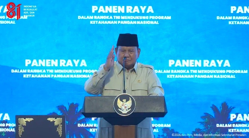 Soal Ramalan Indonesia Gelap hingga Collapse di Juni, Prabowo: Ini Udah Juli. (Foto Tangkapan Layar)