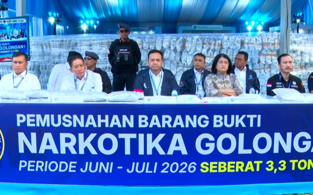 BNN Musnahkan 3,3 Ton Narkotika Jaringan Internasiona Rusia-Thailand