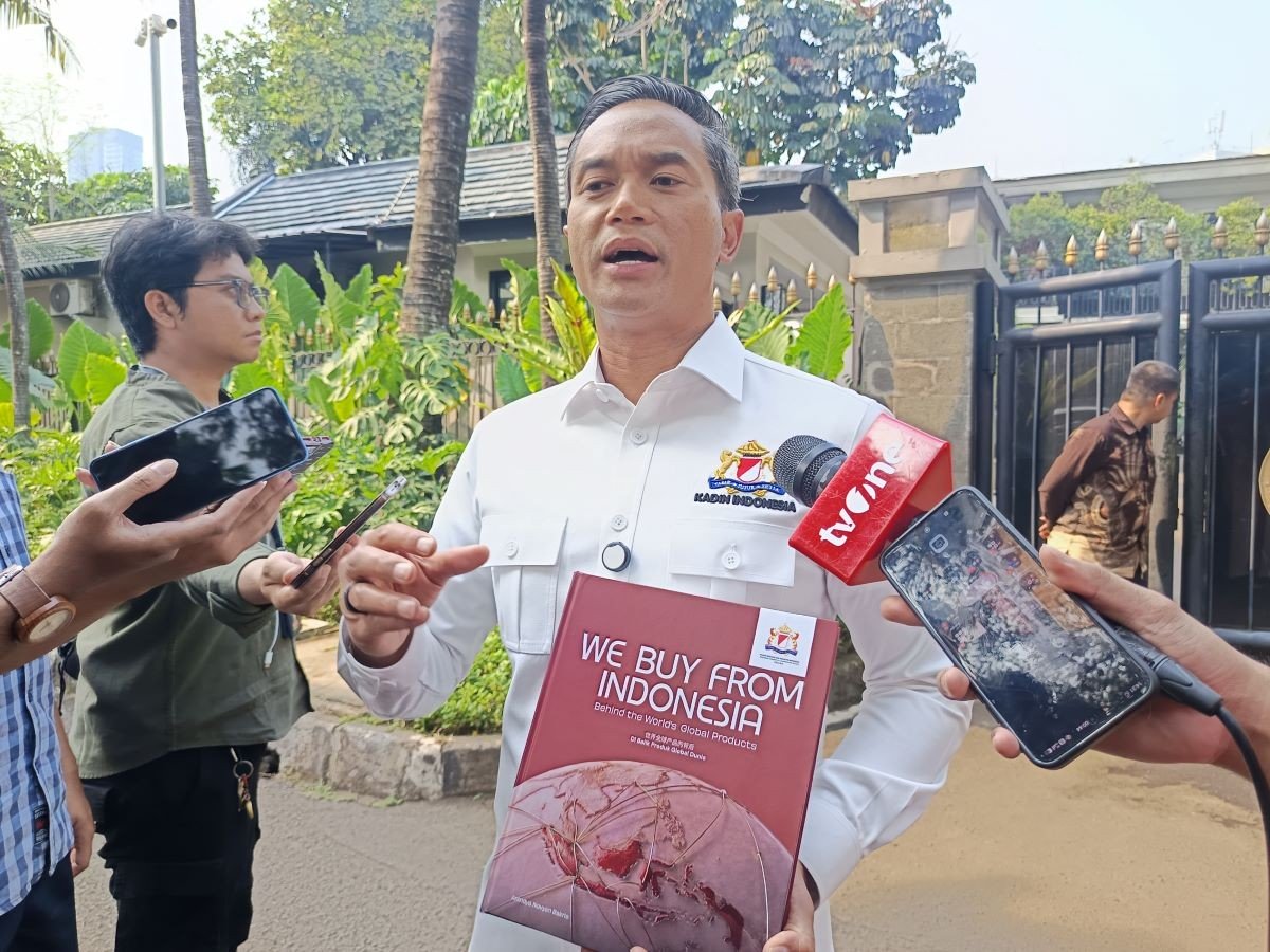 Bertemu Airlangga, Kadin Indonesia Bahas Upaya Pacu Ekspor dan Investasi. (Foto: Rohman Wibowo/iNews Media Group)