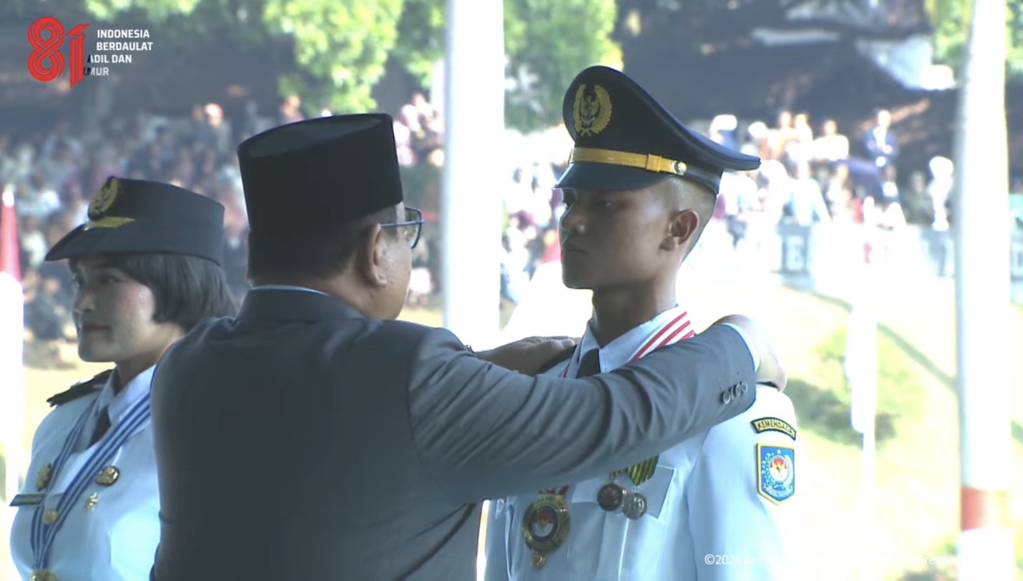 Prabowo Bangga, 10 Anak Keluarga Sederhana Jadi Lulusan Terbaik di IPDN 2026. (Foto: MNC Media)