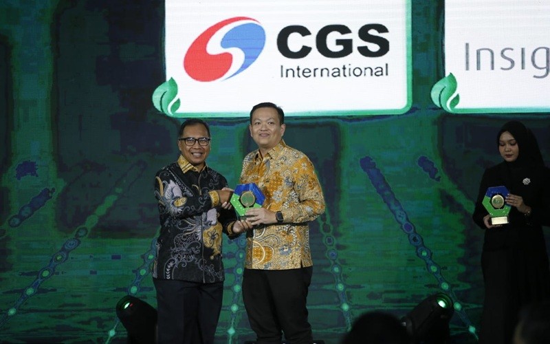PT CGS International Sekuritas Indonesia (CGS ID) meraih penghargaan dalam ajang IDX Channel Anugerah ESG 2026. (Foto: iNews Media Group)