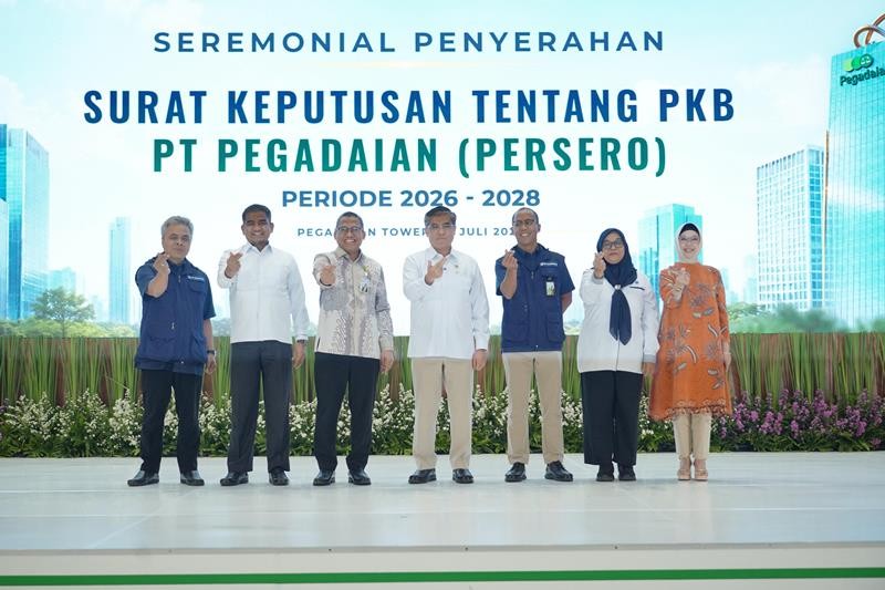 Pegadaian Kantongi SK Perjanjian Kerja Bersama 2026-2028 dari Kemenaker (Foto: dok Pegadaian)