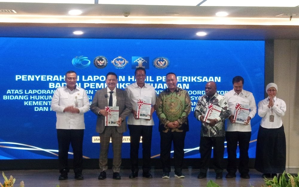 BPK Berikan Predikat WTP ke Kementerian di Bawah Kemenko Kumham Imipas