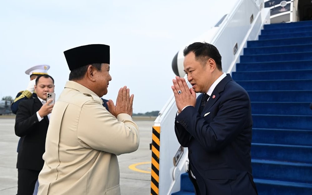 Prabowo Antar Keberangkatan PM Anutin Cerminkan Hubungan Erat Indonesia-Thailand