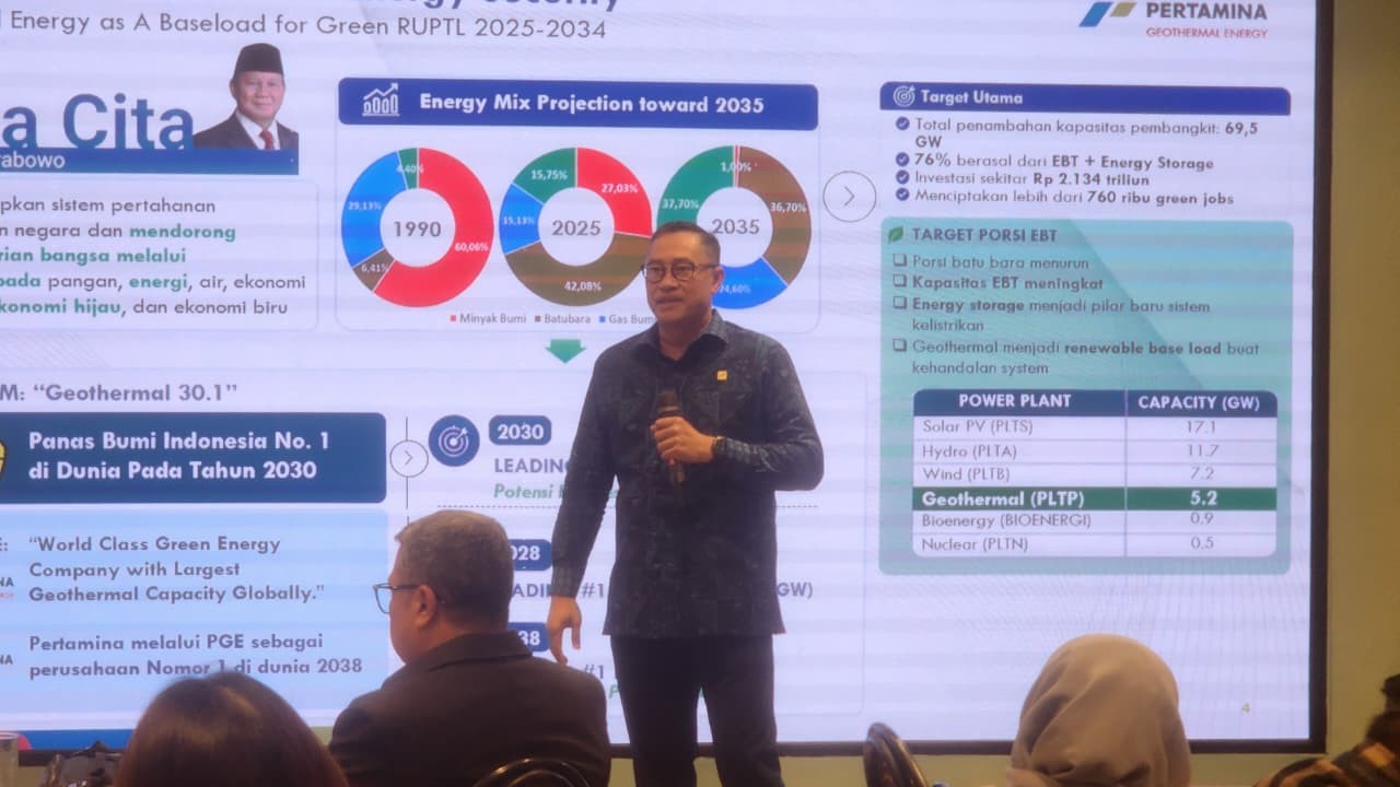 PGEO Bidik Potensi Pendapatan Baru Lewat Proyek Green Hydrogen hingga Data Center. (Foto: Iqbal Dei Purnama/iNews Media Group)