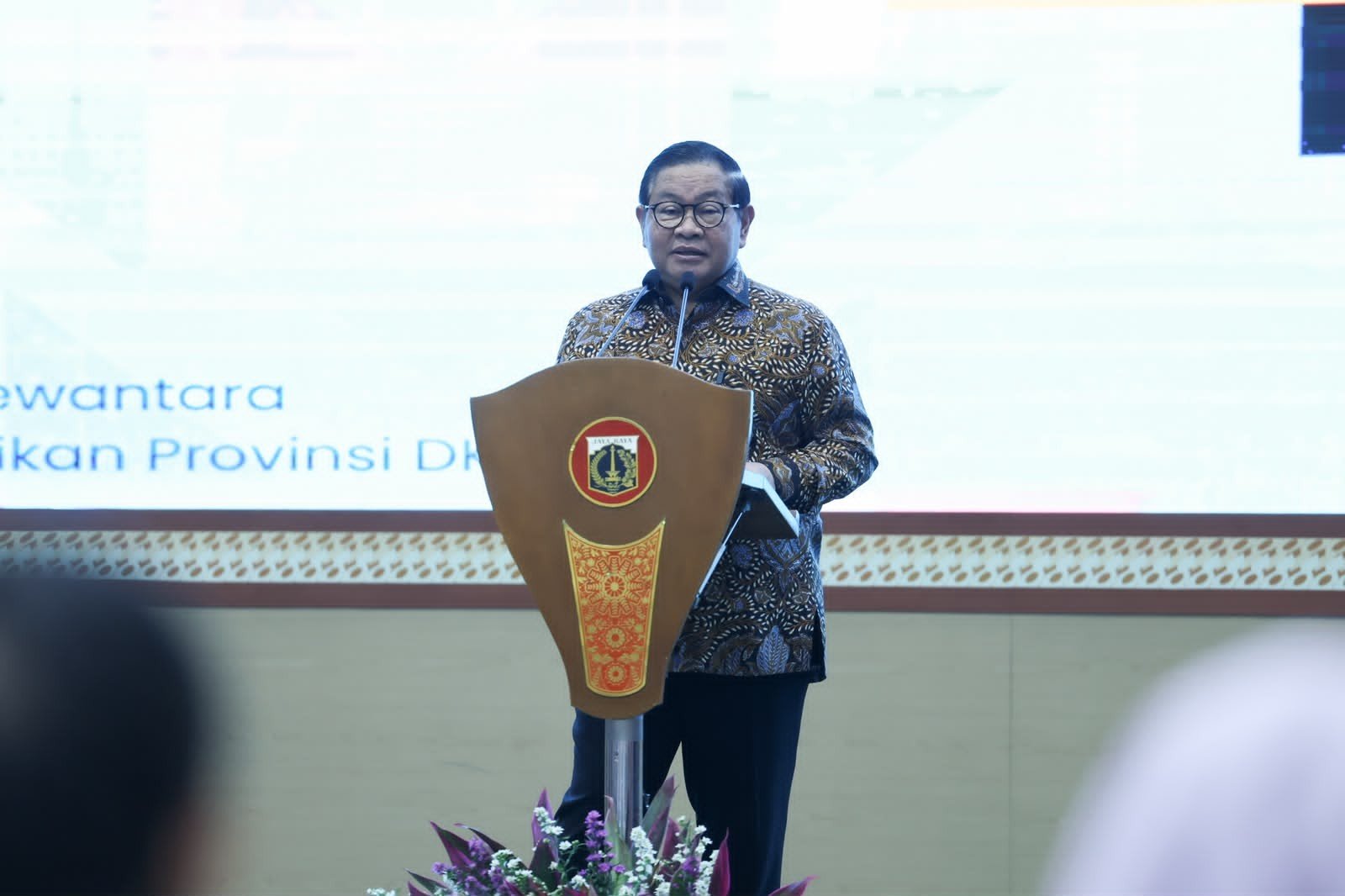 Pramono Minta Guru PAUD Ikut Ajarkan Anak Pilah Sampah Sejak Dini. (Foto: MNC Media)