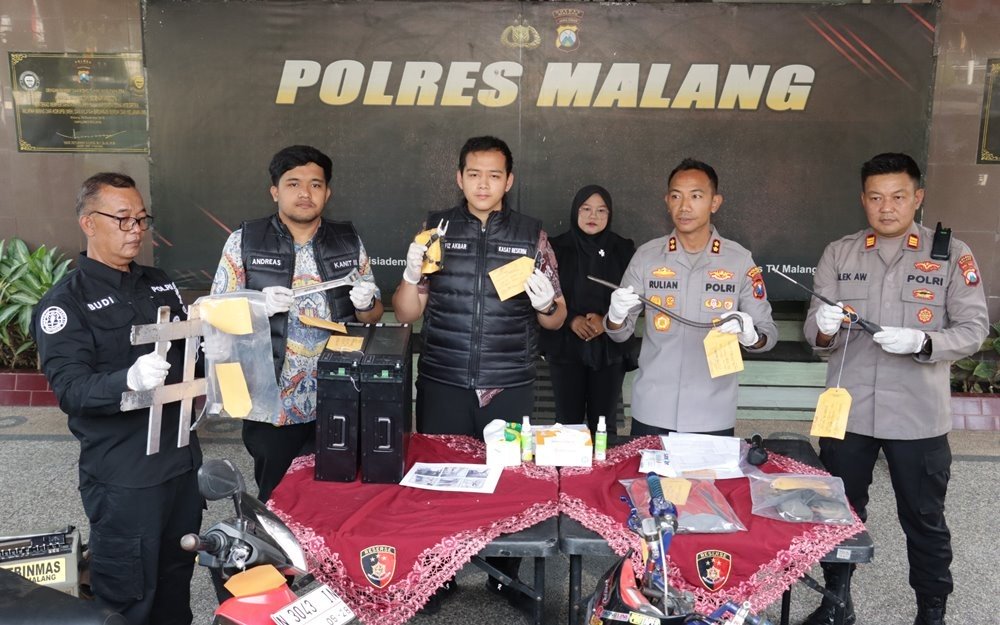 Polri Bongkar Komplotan Pencuri Baterai Tower di 17 Titik, Kerugian Capai Rp432 Juta