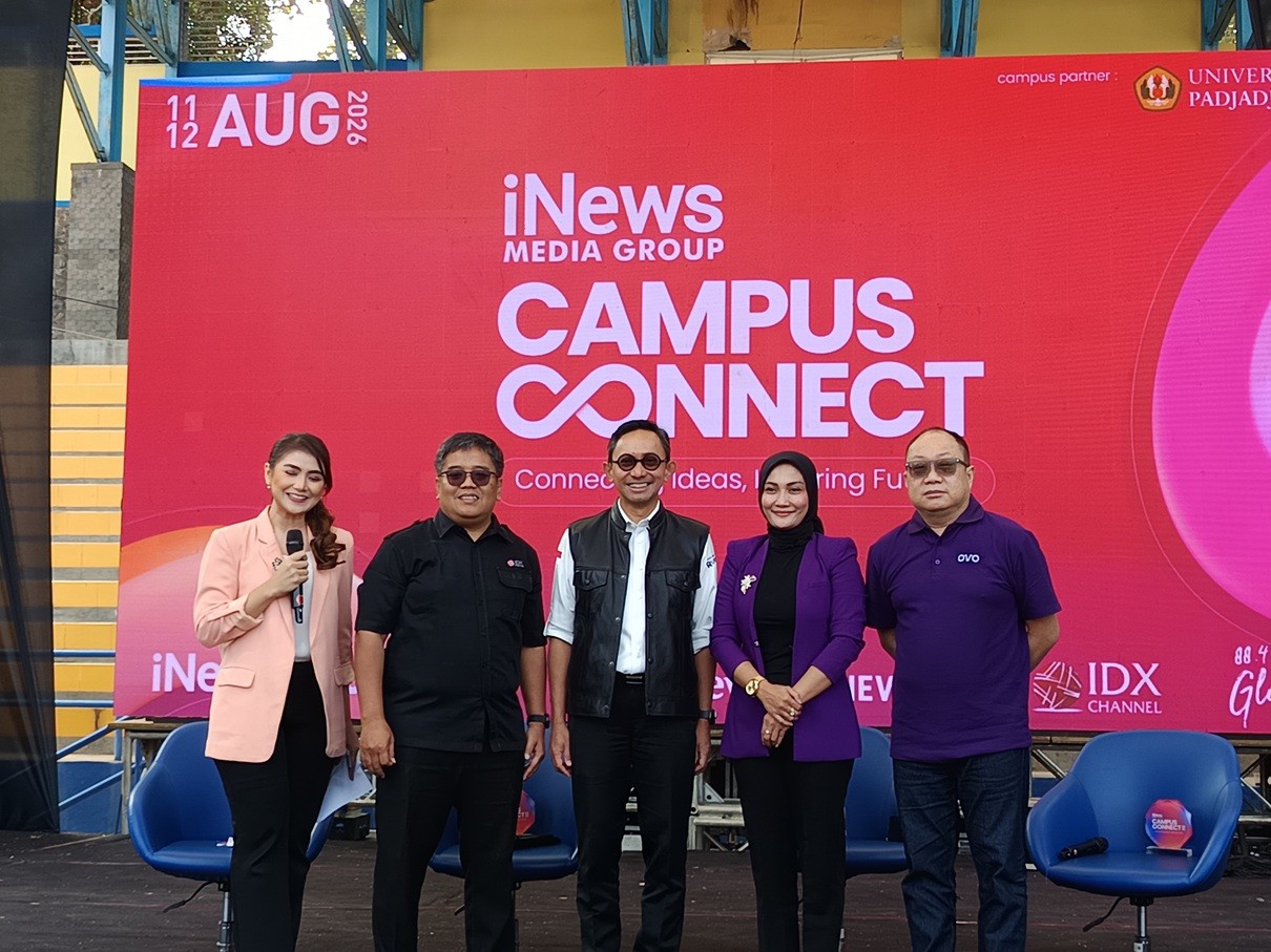 iNews Campus Connect Dihadiri 13 Ribu Maba Unpad, Edukasi Melek Finansial Sejak Dini.  (Foto Rohman/IMG)