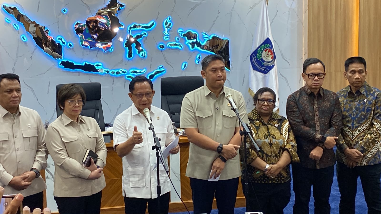 Mendagri Minta Kepala Daerah Manfaatkan MBG untuk Tingkatkan Kinerja. (Foto: Achmad Al Fiqri/iNews Media Group)