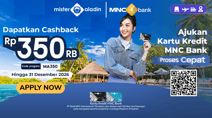 Bebas Stres Rencanakan Liburan Impian dengan Cashback Rp350.000. (Foto: Doc Mister Aladin)
