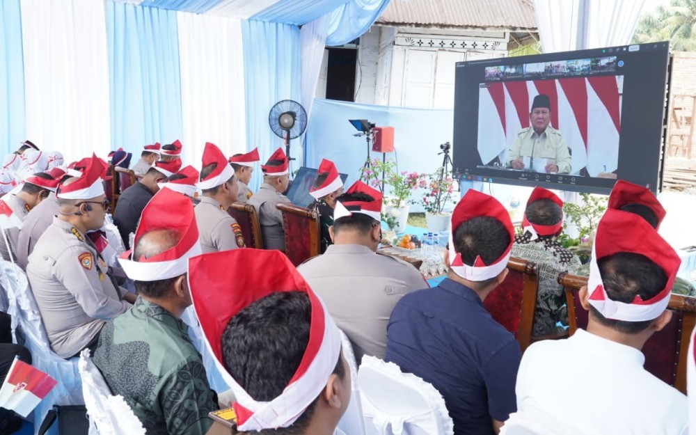 Presiden Prabowo Resmikan Jembatan Merah Putih Presisi, 110 Jembatan Dibangun di Riau