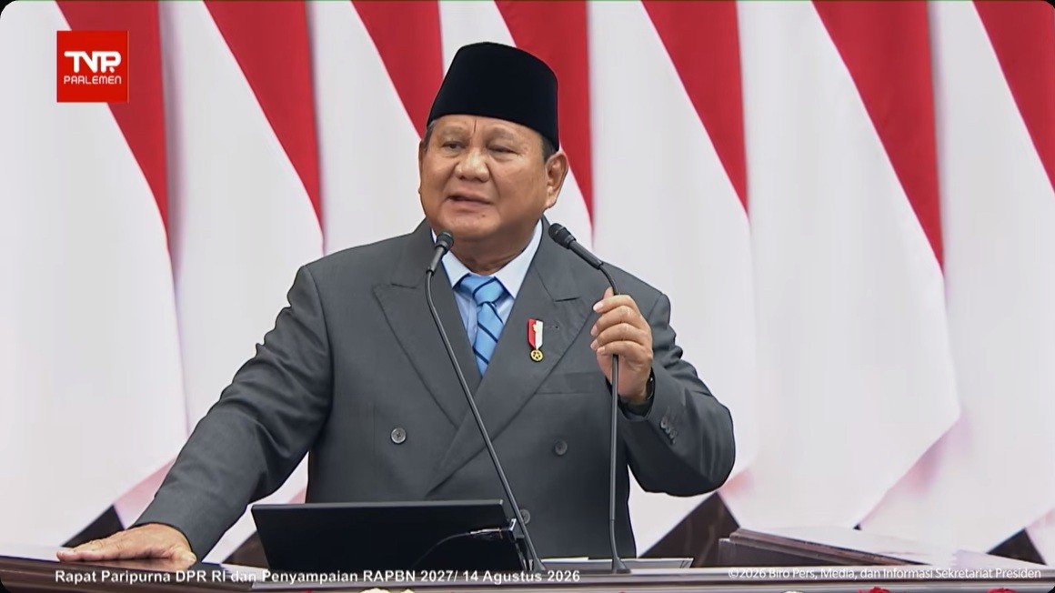 Prabowo Nilai Ekonomi RI Sepanjang 2026 Tetap Kuat di Tengah Tekanan Global Berkat Disiplin Fiskal. (Foto YT Setpres)