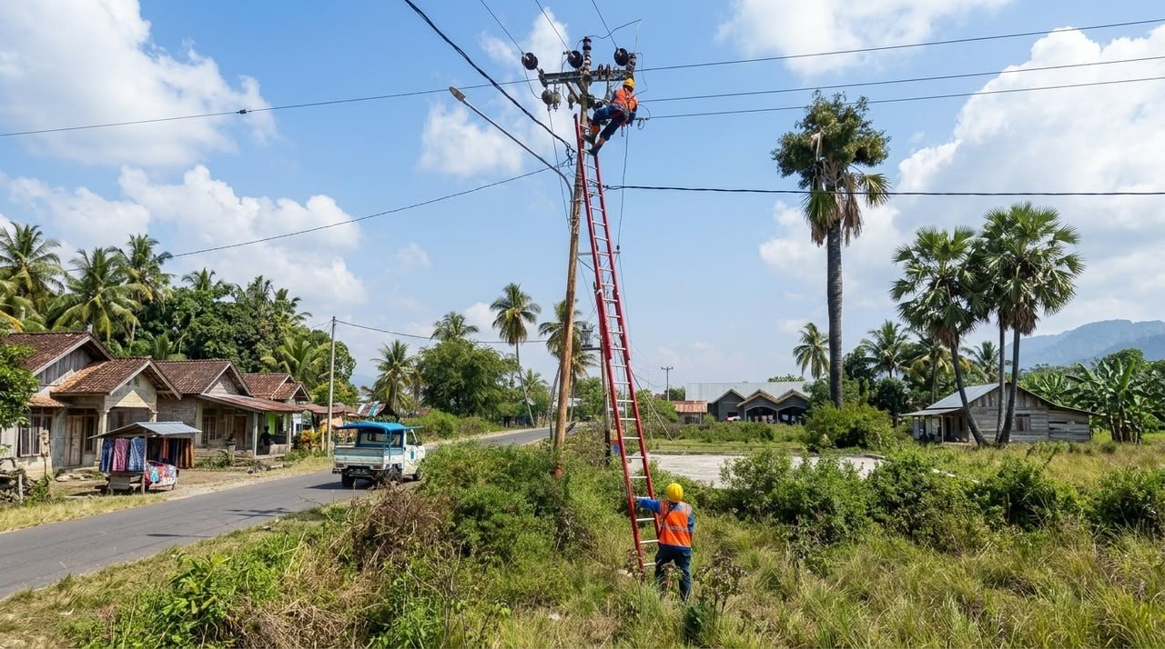 PLN Percepat Pemulihan Fasilitas Umum dan Vital di Flores usai Diguncang Gempa (FOTO:Dok PLN)