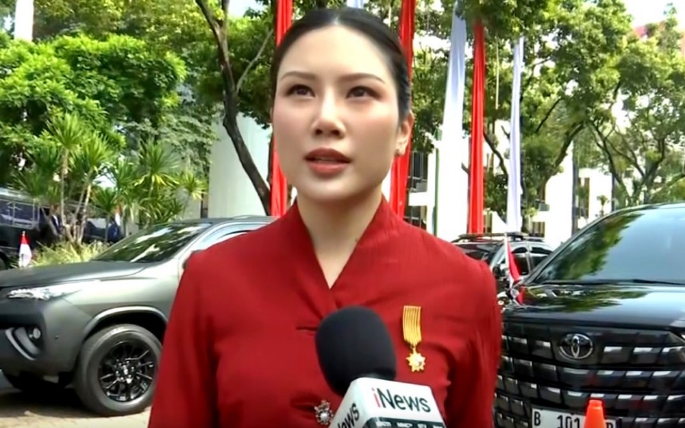 Angela Tanoesoedibjo Tampil Berkebaya Merah di Istana, Titip Harapan untuk Indonesia di HUT ke-81 RI
