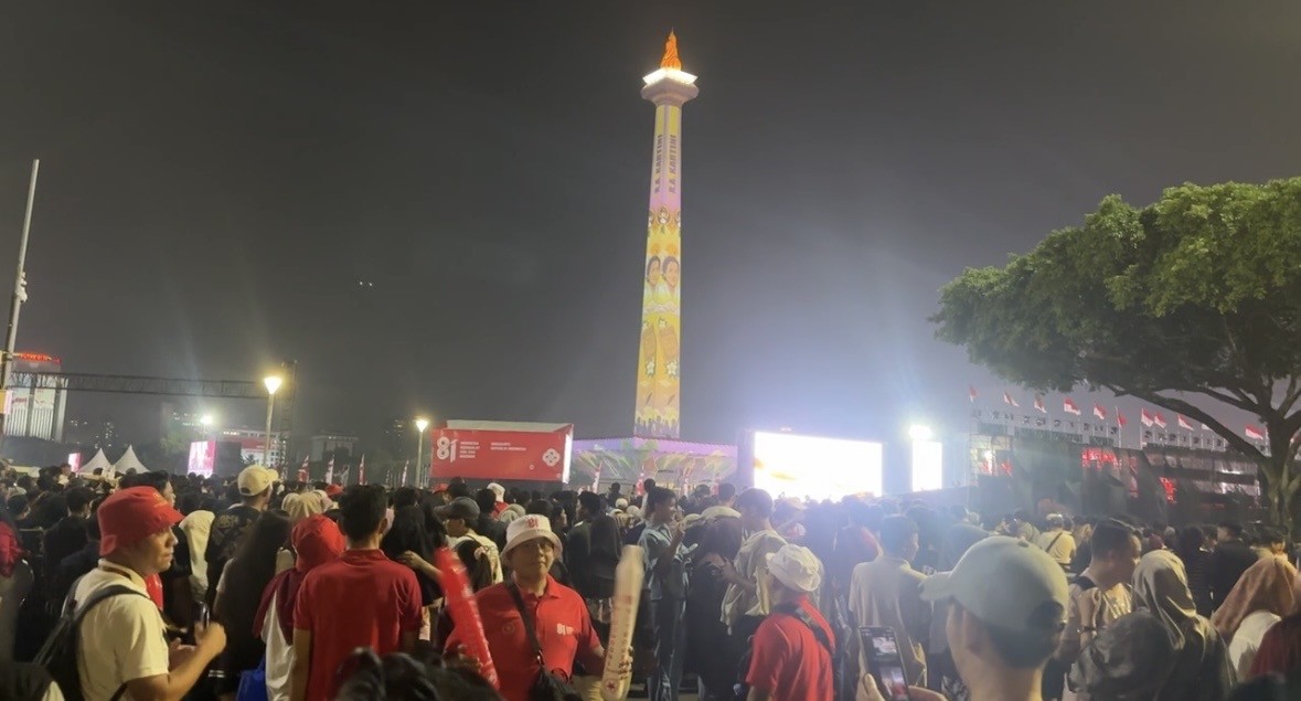 Suasana Terkini Pesta Rakyat Perayaan HUT ke-81 RI di Kawasan Monas-Bundaran HI. (Foto Ari Sandita/IMG)