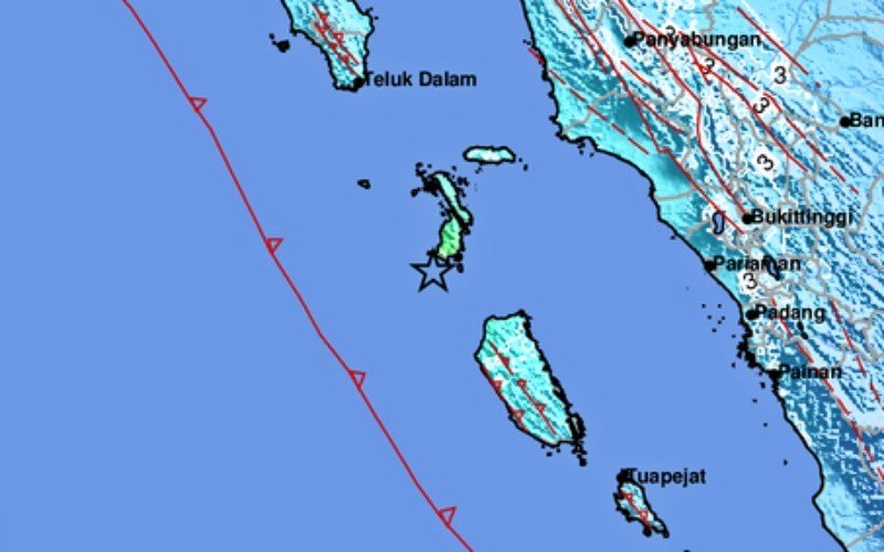 Gempa Magnitudo 6,1 Guncang Nias Sumut, Tidak Berpotensi Tsunami 