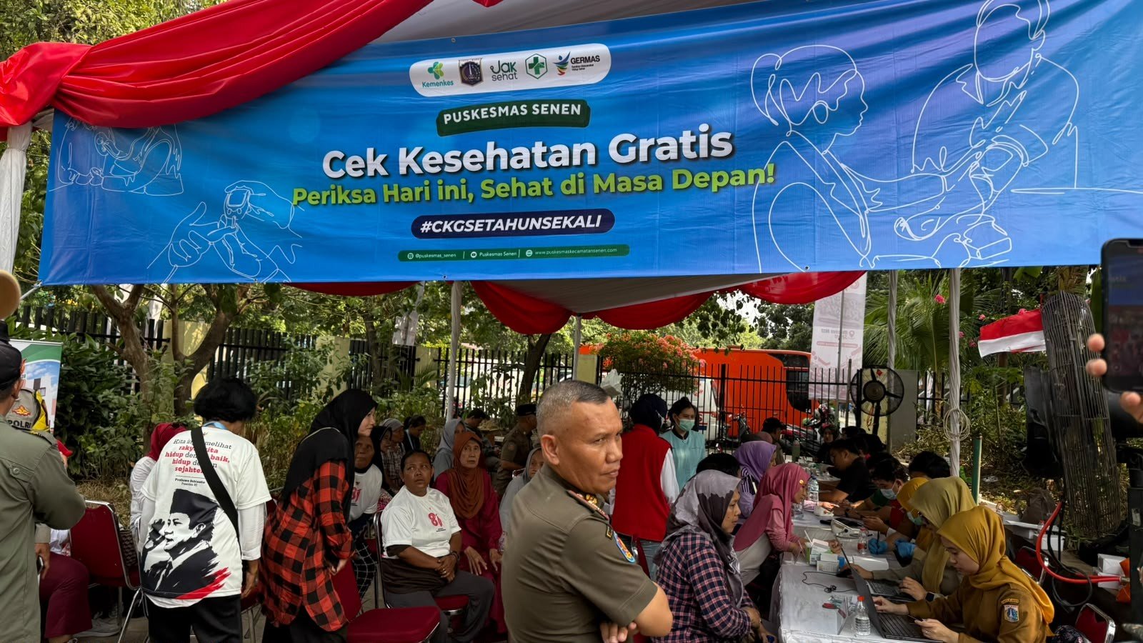 Acara 17 Agustus Berlanjut, Ada Cek Kesehatan Gratis dan Pembagian Sembako di 40 Titik di Jakarta. (Foto: Sekretariat Presiden)