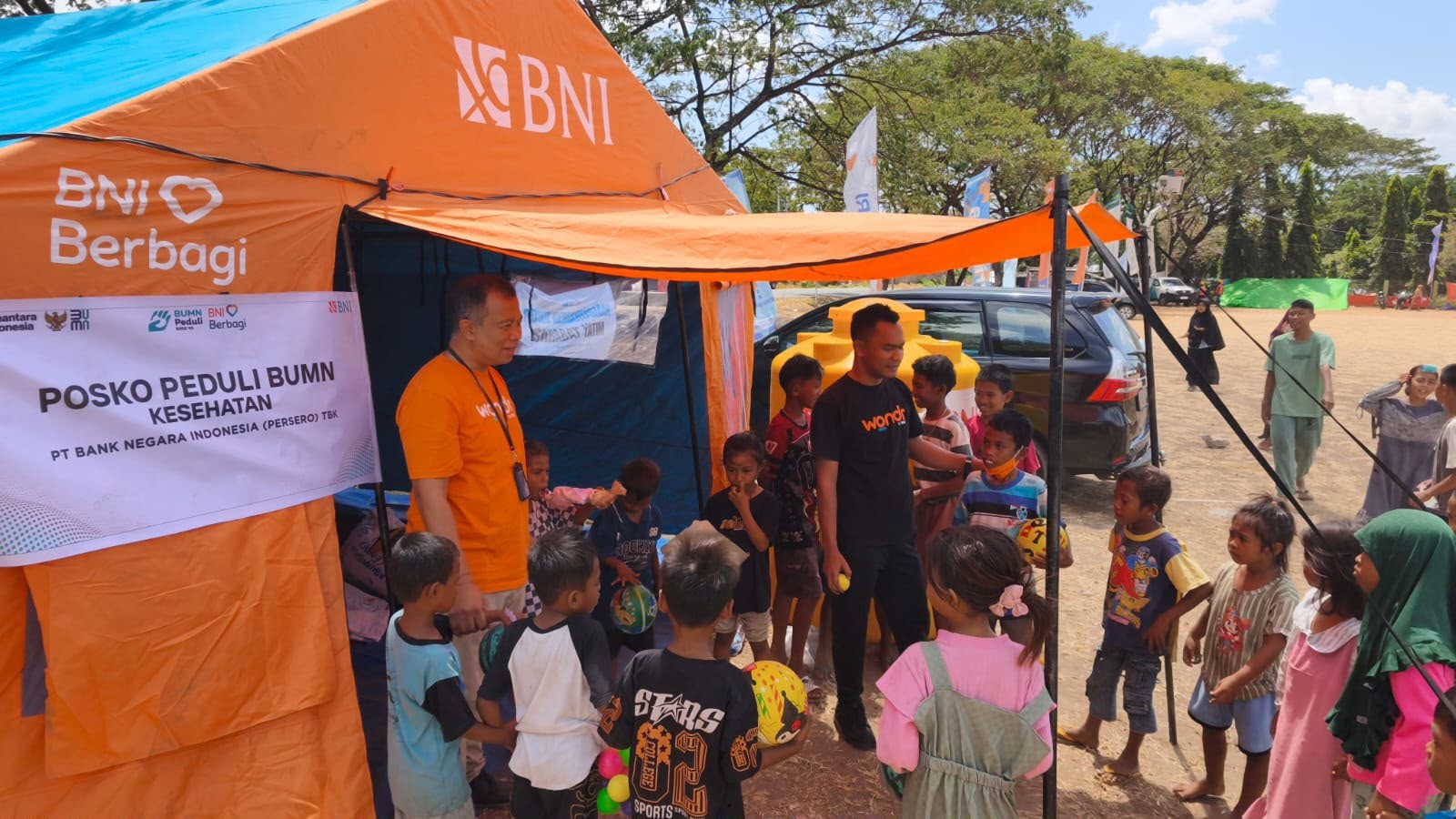 BNI Hadirkan Layanan Kesehatan dan Trauma Healing bagi Masyarakat Terdampak Bencana NTT. (Foto: BNI)